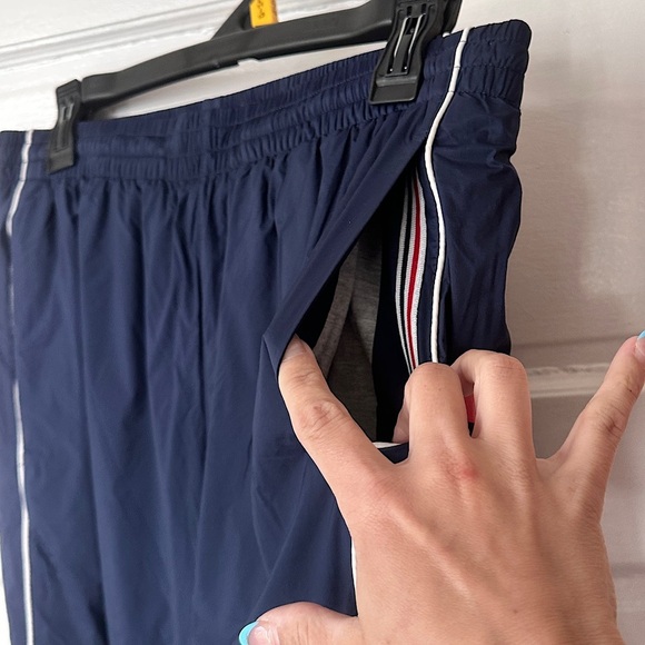 Tommy Hilfiger Nylon Track Pants Lined Athletic Workout Running Sporty Small - Picture 12 of 16